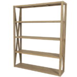 Coastal Teak - X Bookcase - Teak